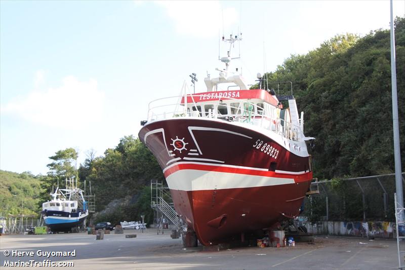 vf testa rossa (Fishing vessel) - IMO , MMSI 227143500, Call Sign FIWV under the flag of France