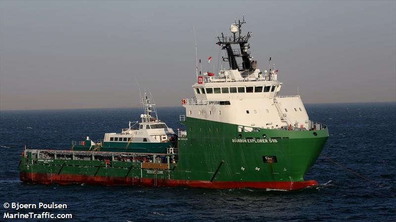 bourbon explorer 518 (Offshore Tug/Supply Ship) - IMO 9654335, MMSI 228095900, Call Sign FJZD under the flag of France