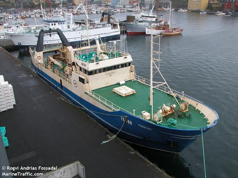 phoenix (Fishing Vessel) - IMO 8414116, MMSI 231112000, Call Sign OW2362 under the flag of Faeroe Islands