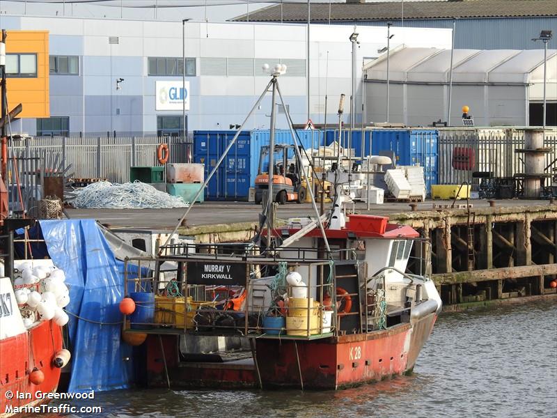 murray v (Fishing vessel) - IMO , MMSI 232029326, Call Sign 2HEE7 under the flag of United Kingdom (UK)