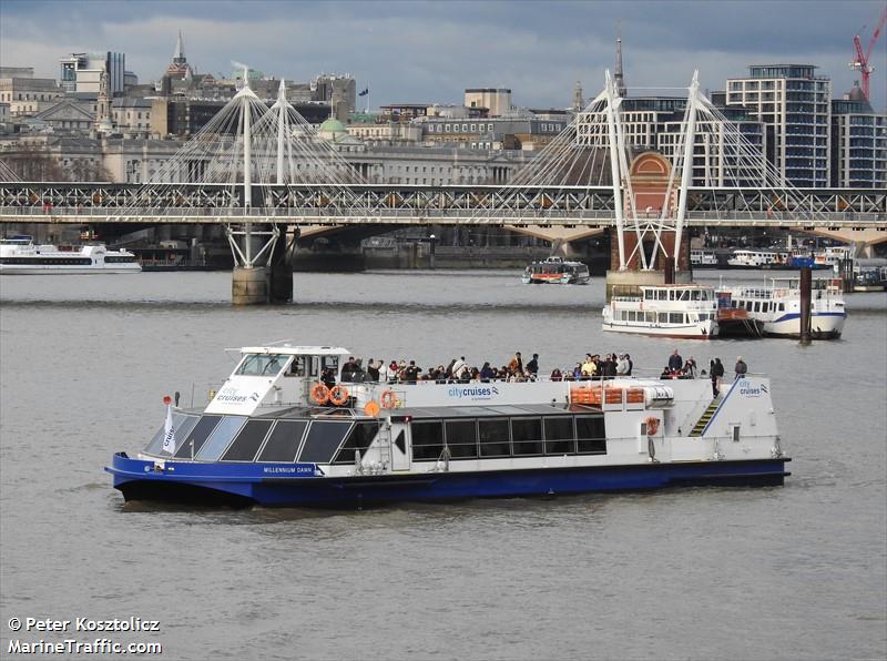 millennium dawn (Passenger ship) - IMO , MMSI 235052117, Call Sign MZSL6 under the flag of United Kingdom (UK)