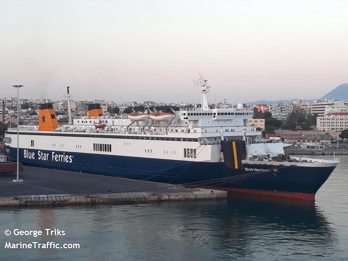blue horizon (Passenger/Ro-Ro Cargo Ship) - IMO 8616336, MMSI 239575000, Call Sign SWPG under the flag of Greece