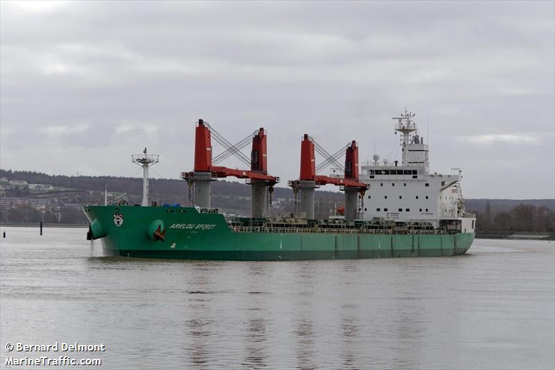 arklow spirit (Bulk Carrier) - IMO 9649536, MMSI 250002887, Call Sign EIOF4 under the flag of Ireland