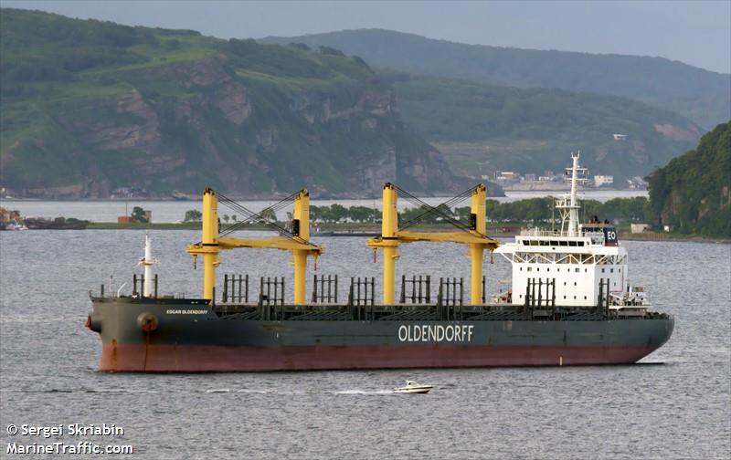 edgar oldendorff (General Cargo Ship) - IMO 9794484, MMSI 255805893, Call Sign CQYN under the flag of Madeira