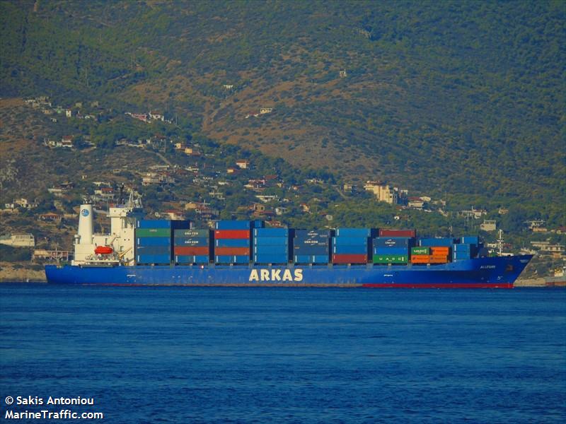 allegri (Container Ship) - IMO 9127459, MMSI 256649000, Call Sign 9HZP8 under the flag of Malta
