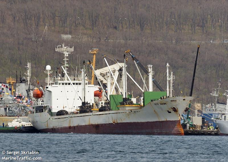 petr rikord (Refrigerated Cargo Ship) - IMO 8609163, MMSI 273349530, Call Sign UBFG2 under the flag of Russia