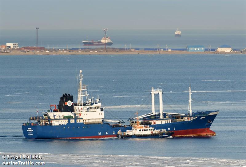 lyra (Cargo ship) - IMO 7826154, MMSI 273420160, Call Sign UBOR under the flag of Russia