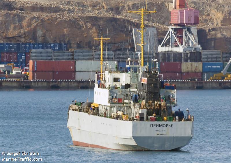 primorye (Fish Factory Ship) - IMO 8860559, MMSI 273820700, Call Sign UHIO under the flag of Russia