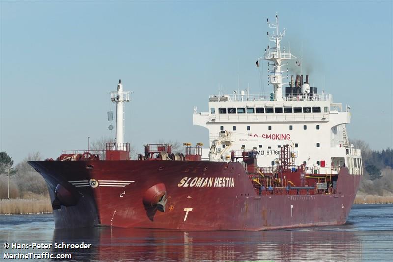 sloman hestia (Chemical/Oil Products Tanker) - IMO 9776133, MMSI 304070000, Call Sign V2GS4 under the flag of Antigua & Barbuda