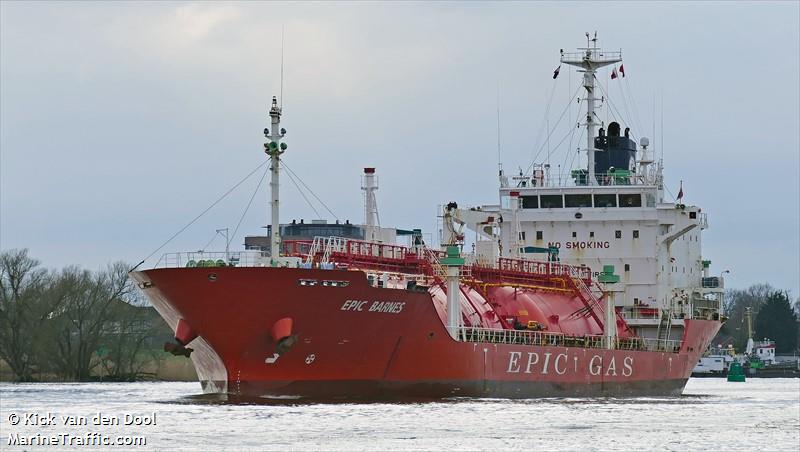 epic barnes (LPG Tanker) - IMO 9251121, MMSI 351344000, Call Sign H9ZH under the flag of Panama