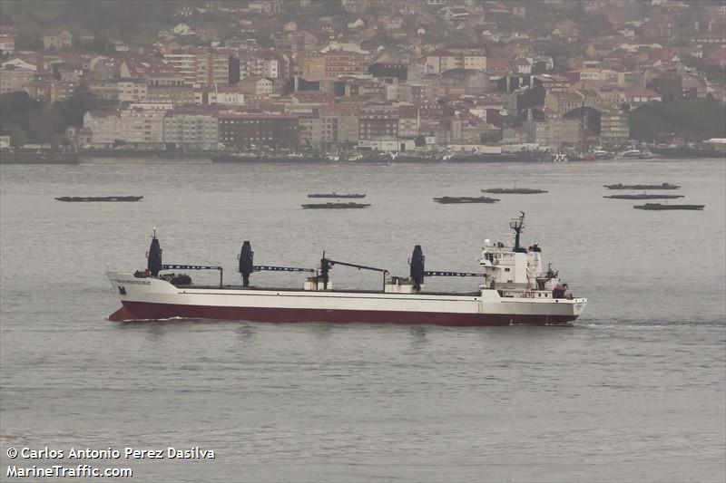 mvmontecruz (Refrigerated Cargo Ship) - IMO 7710276, MMSI 352545000, Call Sign 3FUH5 under the flag of Panama