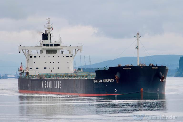 sakizaya respect (Bulk Carrier) - IMO 9783150, MMSI 372798000, Call Sign 3FBS5 under the flag of Panama