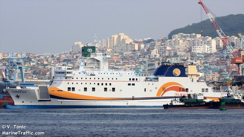 sunrise jeju (Passenger/Ro-Ro Cargo Ship) - IMO 9873292, MMSI 374037000, Call Sign 3FVQ under the flag of Panama
