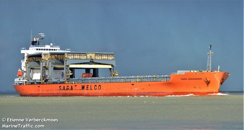 saga discovery (General Cargo Ship) - IMO 9317418, MMSI 477105200, Call Sign VRBR8 under the flag of Hong Kong