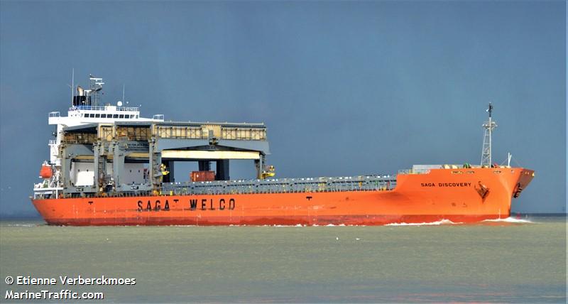 saga discovery (General Cargo Ship) - IMO 9317418, MMSI 477105200, Call Sign VRBR8 under the flag of Hong Kong