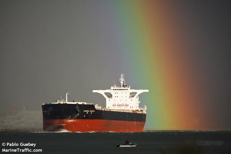 pacific success (Bulk Carrier) - IMO 9518658, MMSI 477317300, Call Sign VRIF7 under the flag of Hong Kong