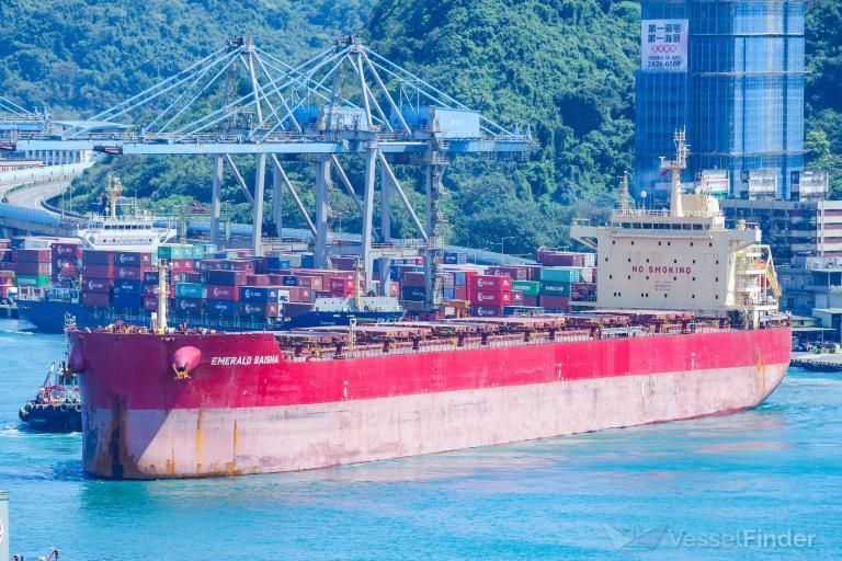 emerald baisha (Bulk Carrier) - IMO 9726530, MMSI 477548500, Call Sign VROQ4 under the flag of Hong Kong