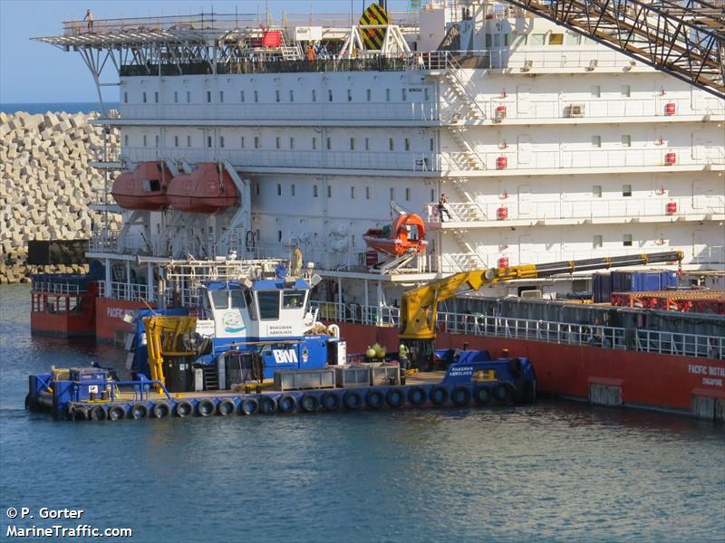 bhagwan abrolhos (Tug) - IMO 9653173, MMSI 503698900, Call Sign VJN3948 under the flag of Australia