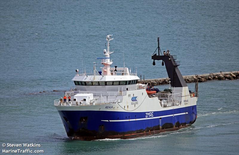 fv rehua (Fish Factory Ship) - IMO 9147784, MMSI 512000103, Call Sign ZMRE under the flag of New Zealand