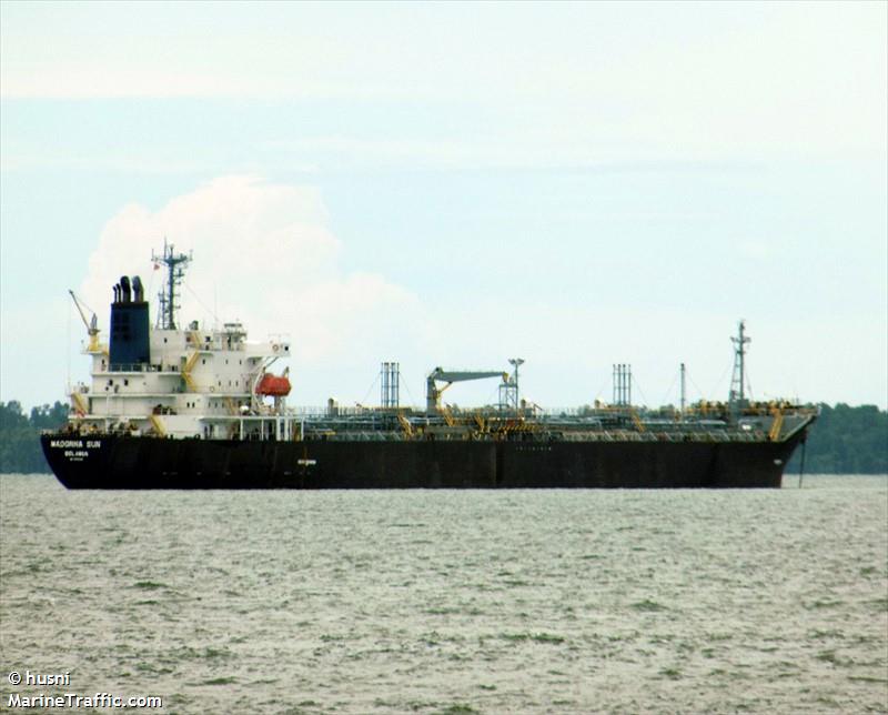 mt.madonna sun (Chemical/Oil Products Tanker) - IMO 9196436, MMSI 525012335, Call Sign JZWB under the flag of Indonesia