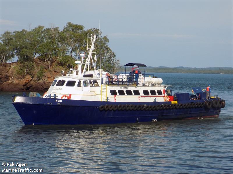 cb nuri (Offshore Tug/Supply Ship) - IMO 8985062, MMSI 525017070, Call Sign YD4172 under the flag of Indonesia