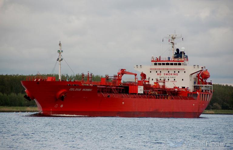 celsius mumbai (Chemical/Oil Products Tanker) - IMO 9304332, MMSI 538005324, Call Sign V7CU2 under the flag of Marshall Islands