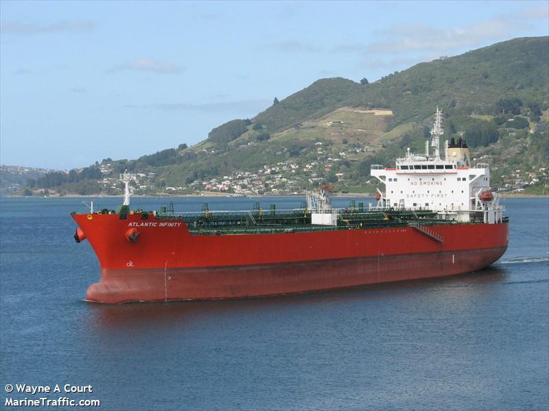 atlantic infinity (Chemical/Oil Products Tanker) - IMO 9797759, MMSI 538007429, Call Sign V7NI2 under the flag of Marshall Islands