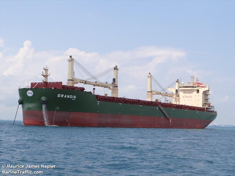 grandis (General Cargo Ship) - IMO 9824980, MMSI 538008294, Call Sign V7A2204 under the flag of Marshall Islands