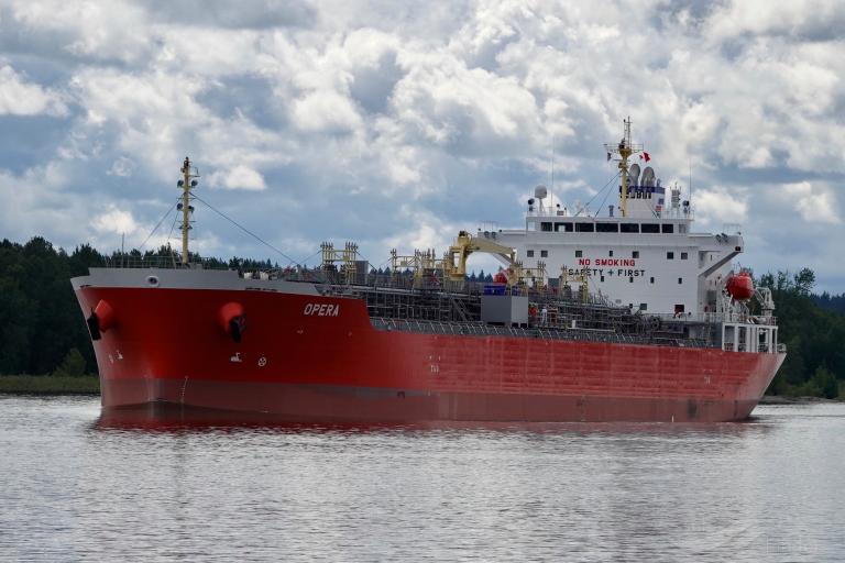 opera (Chemical/Oil Products Tanker) - IMO 9804887, MMSI 538008923, Call Sign V7A2912 under the flag of Marshall Islands