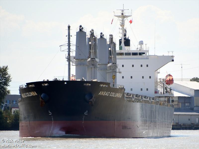 ansac columbia (Bulk Carrier) - IMO 9791949, MMSI 563014300, Call Sign 9V5260 under the flag of Singapore