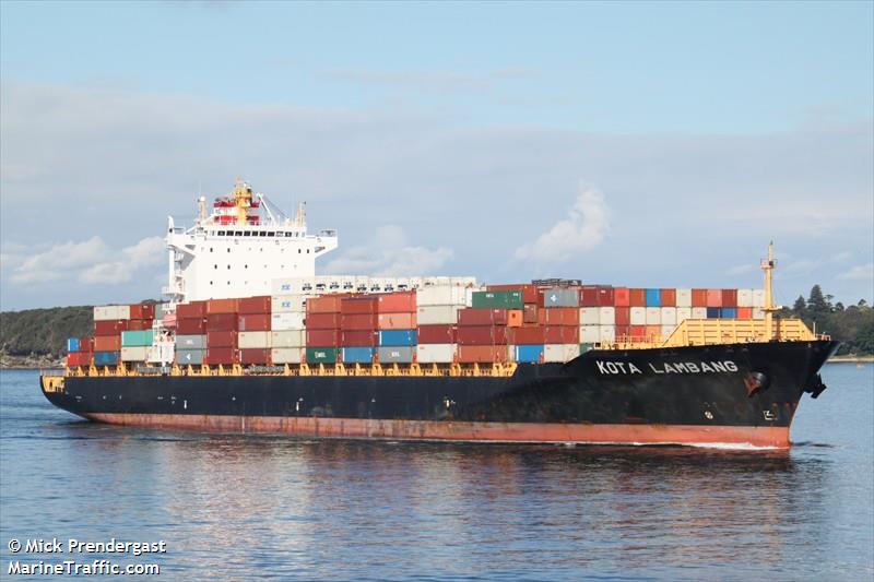 kota lambang (Container Ship) - IMO 9351036, MMSI 565944000, Call Sign 9VFX9 under the flag of Singapore