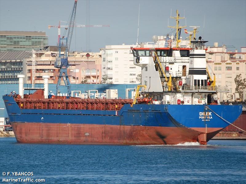 dilek (General Cargo Ship) - IMO 9169732, MMSI 577005000, Call Sign YJWR3 under the flag of Vanuatu