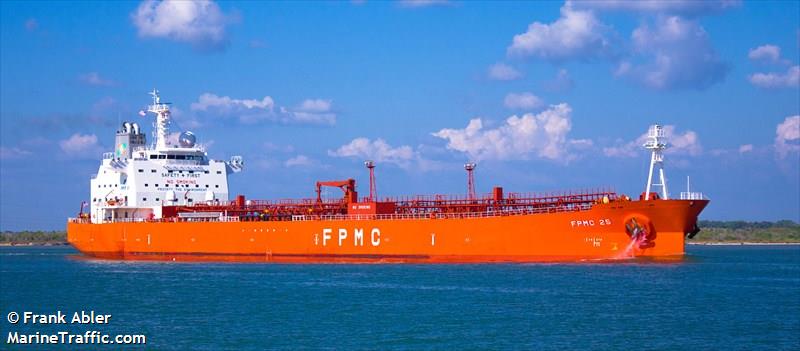 fpmc 25 (Oil Products Tanker) - IMO 9433834, MMSI 636015141, Call Sign A8YV4 under the flag of Liberia