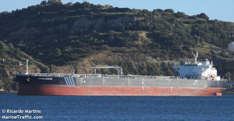 aqualegend (Crude Oil Tanker) - IMO 9592240, MMSI 636015176, Call Sign A8ZC5 under the flag of Liberia