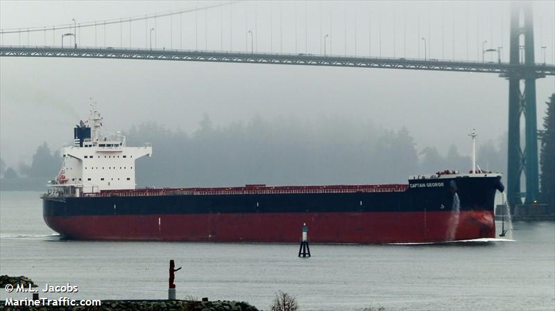 captain george (Bulk Carrier) - IMO 9510357, MMSI 636015696, Call Sign D5CG8 under the flag of Liberia