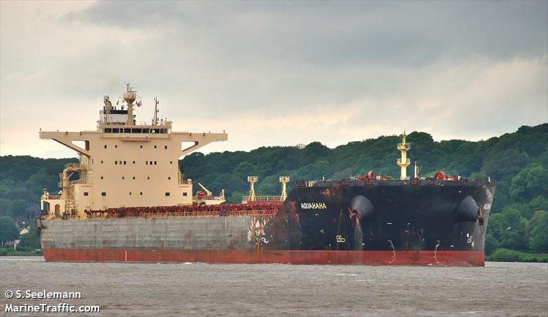 aquahaha (Bulk Carrier) - IMO 9536155, MMSI 636016674, Call Sign D5AW5 under the flag of Liberia