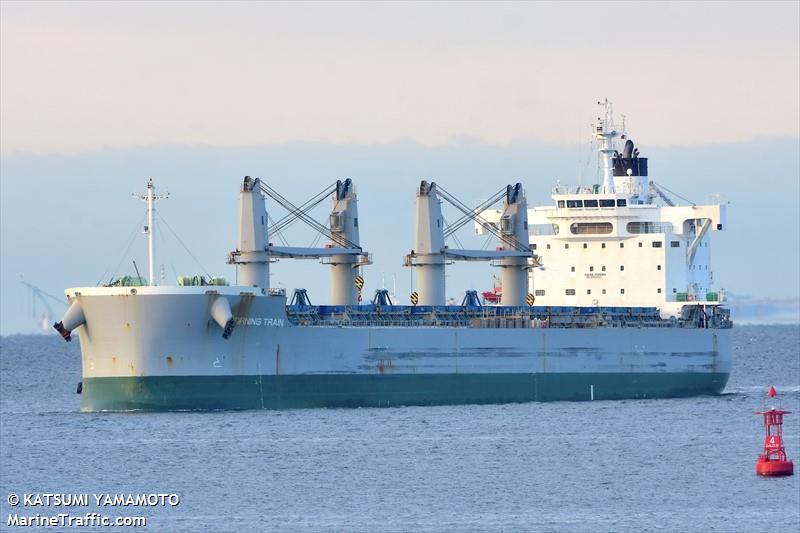 morning train (Bulk Carrier) - IMO 9708904, MMSI 636019824, Call Sign D5WI5 under the flag of Liberia