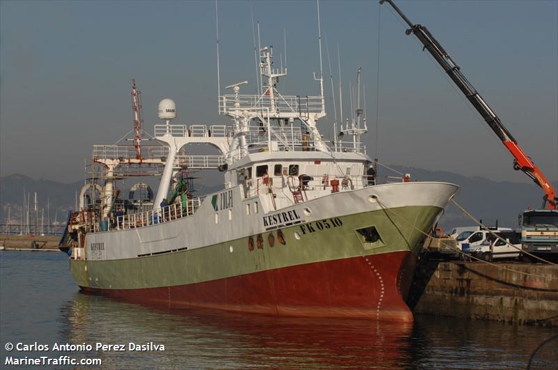 kestrel (Fishing Vessel) - IMO 8411839, MMSI 740349000, Call Sign ZDLJ1 under the flag of Falkland Islands