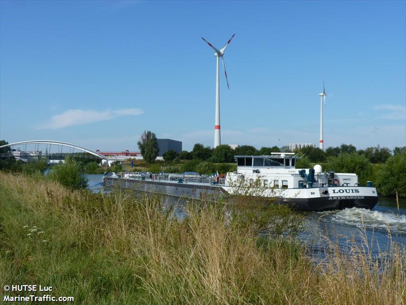 louis (Tanker) - IMO , MMSI 205378390, Call Sign OT3783 under the flag of Belgium