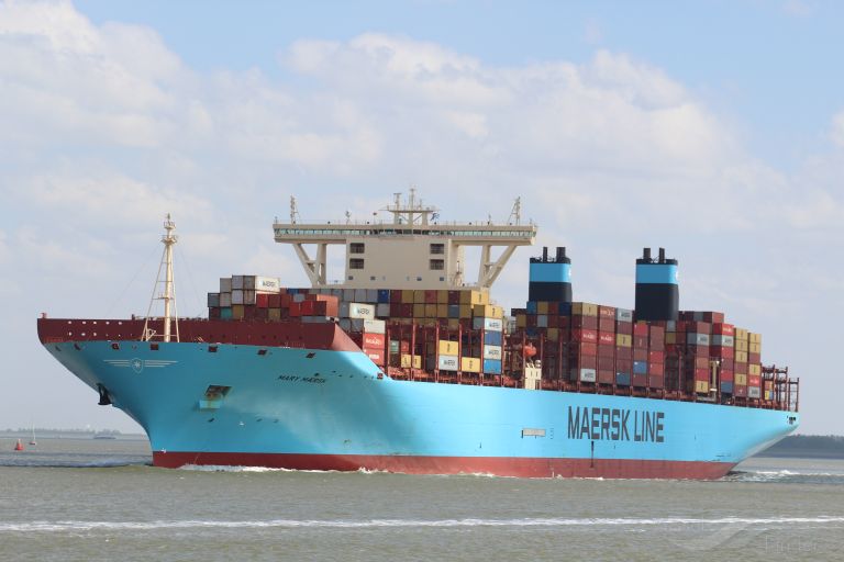 mary maersk (Container Ship) - IMO 9619921, MMSI 219018692, Call Sign OWJE2 under the flag of Denmark