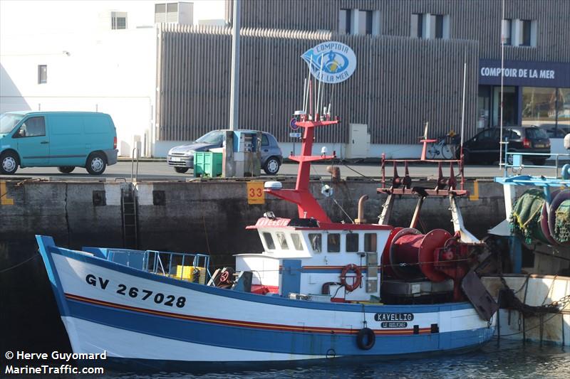 kavellig (Fishing vessel) - IMO , MMSI 227317750, Call Sign FTQG under the flag of France