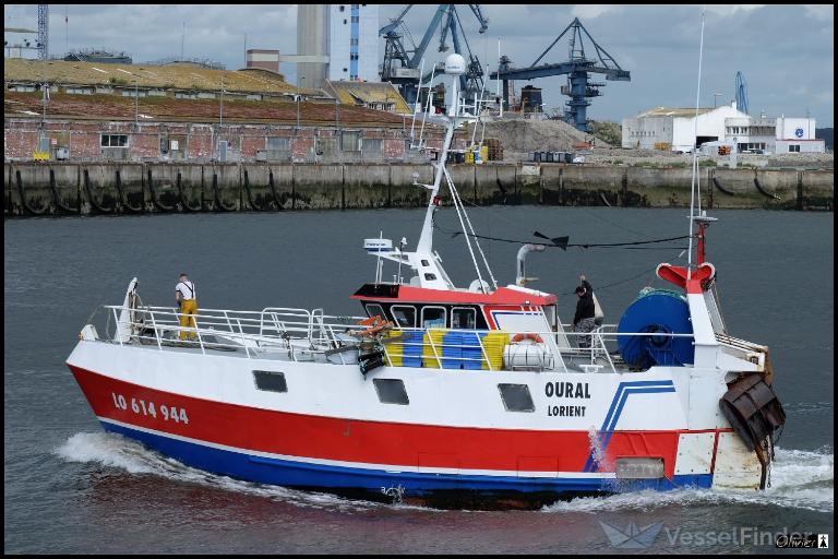 fv oural (Fishing vessel) - IMO , MMSI 228802000, Call Sign FHGG under the flag of France