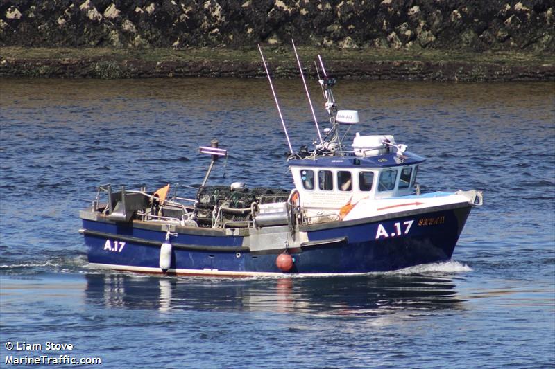 skua ii a17 (Fishing vessel) - IMO , MMSI 235008412, Call Sign VQHN8 under the flag of United Kingdom (UK)