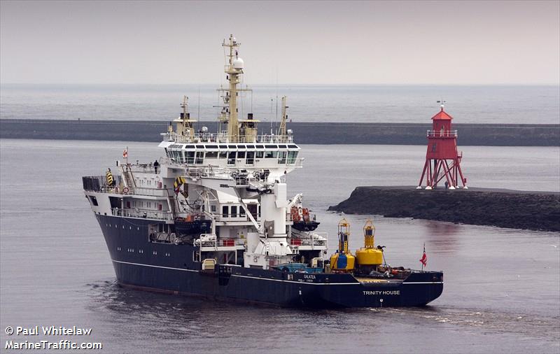 galatea (Buoy/Lighthouse Vessel) - IMO 9338591, MMSI 235054097, Call Sign MRDQ7 under the flag of United Kingdom (UK)