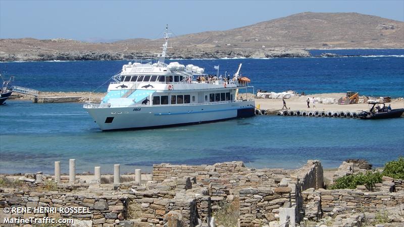 orca (Passenger Ship) - IMO 8744054, MMSI 237594800, Call Sign SY2714 under the flag of Greece