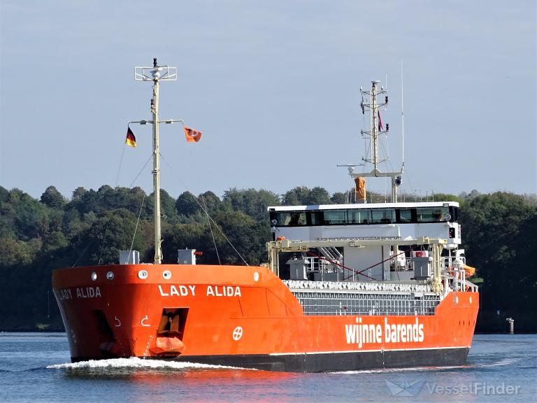 lady alida (General Cargo Ship) - IMO 9760380, MMSI 244630415, Call Sign PBFF under the flag of Netherlands
