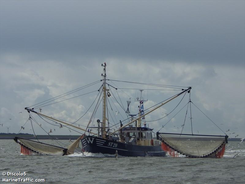 st20 auke senior (Fishing vessel) - IMO , MMSI 244954000, Call Sign PE4524 under the flag of Netherlands