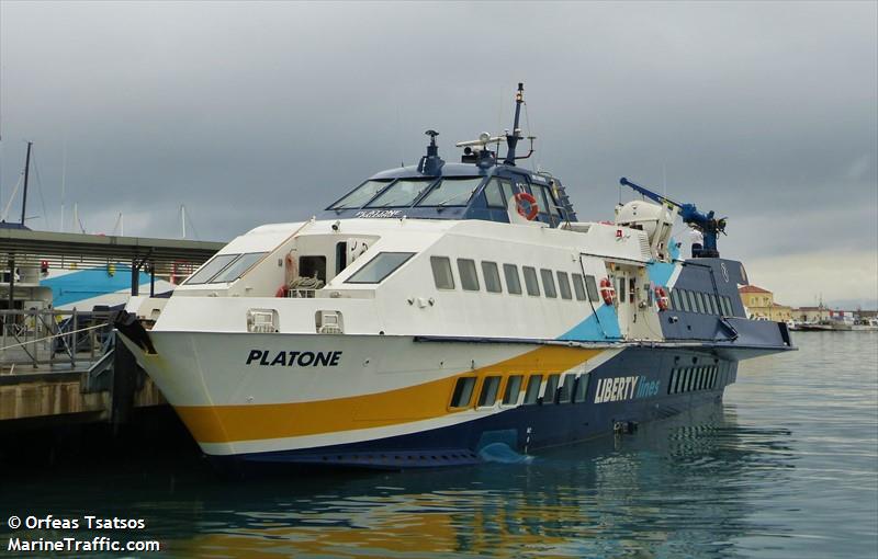 platone (Passenger Ship) - IMO 9309916, MMSI 247193300, Call Sign IYQY under the flag of Italy