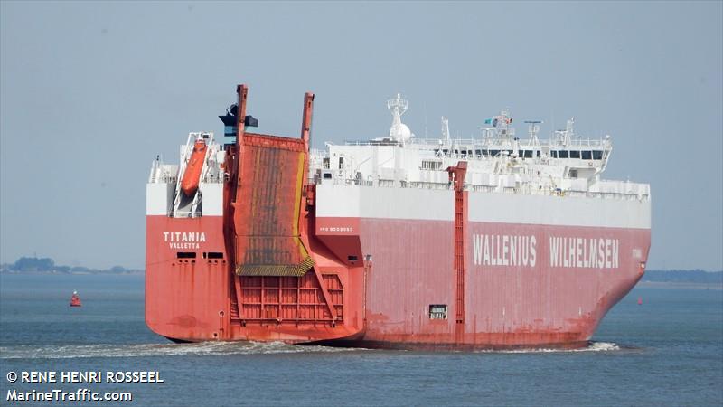 titania (Vehicles Carrier) - IMO 9505053, MMSI 248225000, Call Sign 9HA2272 under the flag of Malta