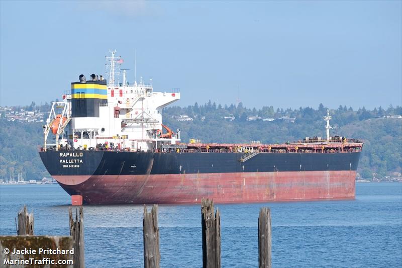 rapallo (Bulk Carrier) - IMO 9413690, MMSI 249687000, Call Sign 9HYA9 under the flag of Malta